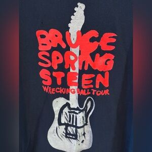 Bruce Springsteen Wrecking Ball Tour, 2012. Men’s XXL. Navy T shirt. Foxborough